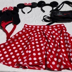 Disney Minnie Mouse Skirt with Accessories - size Large